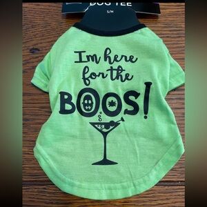 Green Dog Tee with Fun Print